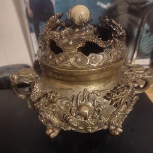 Ornate Bronze Incense Burner
